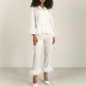 Bon Viviann Cloud White Feather Pajama Set